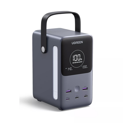 Batterie Externe UGREEN PB770, 48000mAh, 300W, QC + PD, 2 x USB-A - 3 x USB-C, Gris, Reconditionnée