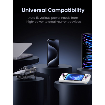 Batterie Externe UGREEN PB770, 48000mAh, 300W, QC + PD, 2 x USB-A - 3 x USB-C, Gris, Reconditionnée
