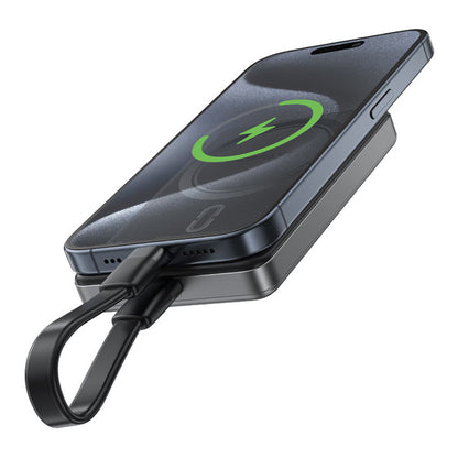 Batterie Externe Sans Fil Acefast M12, 10000mAh, 20W, PD + FQI, 1 x QI - 1 x USB-C, Noire