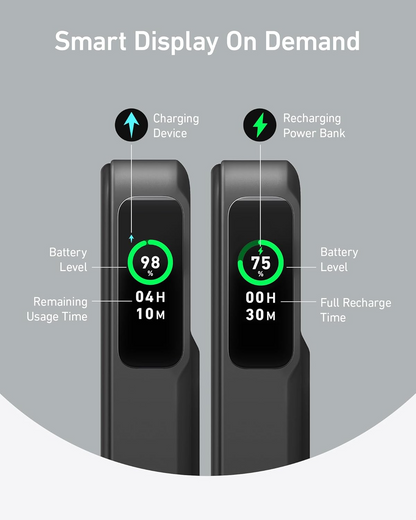 Externer Wireless Akku Anker MagGo, 10000mAh, 27W, PD + FQI, 1 x QI - 1 x USB-C, Schwarz A1654011
