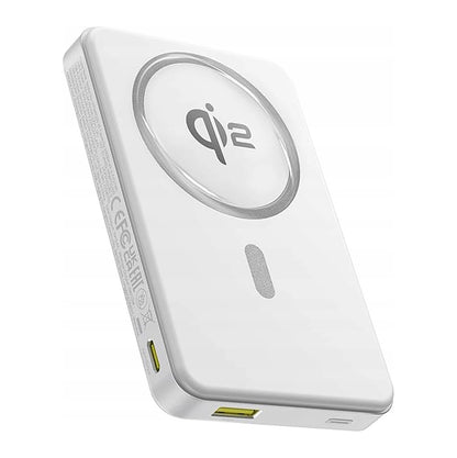 Batterie Externe Sans Fil Baseus Airpow2 Qi2, 10000mAh, 22.5W, QC + PD + FQI, 1 x QI - 1 x USB-A - 1 x USB-C, Blanche P10080000213-00
