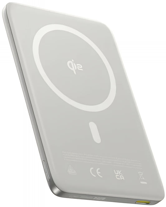 Batterie Externe Sans Fil Baseus PicoGo AM41, 10000mAh, 27W, PD + FQI, 1 x QI - 1 x USB-C, Beige E0027203