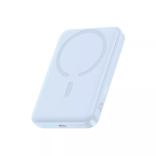 Kabellose Externe Batterie Baseus EnerFill FM11 Ultra-Mini, 10000mAh, 22,5W, PD + FQI, 1 x QI - 1 x USB-C, Blau P1008210E313-00