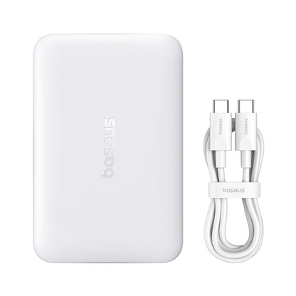 Baseus EnerFill FM11 Wireless Externe Batterie, 10000mAh, 30W, PD + FQI, 1 x QI - 1 x USB-C, Weiß