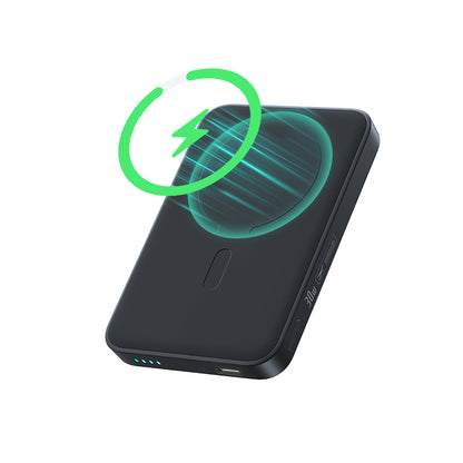 Batterie Externe Sans Fil Baseus EnerFill FM11, 10000mAh, 30W, PD + FQI, 1 x QI - 1 x USB-C, Noire