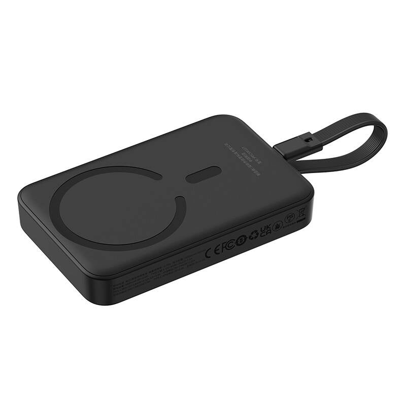 Batterie Externe Sans Fil Baseus Magnetic Mini, 10000mAh, 30W, PD + FQI, 1 x QI - 2 x USB-C, Noire P1002210B113-00