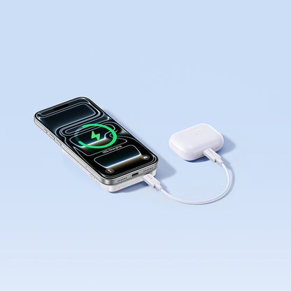 Baseus EnerFill FM11 Wireless Externe Batterie, 10000mAh, 30W, PD + FQI, 1 x QI - 1 x USB-C, Weiß