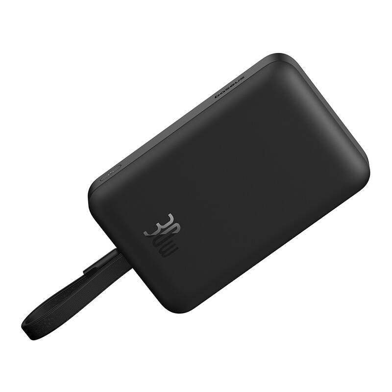 Batterie Externe Sans Fil Baseus Magnetic Mini, 10000mAh, 30W, PD + FQI, 1 x QI - 2 x USB-C, Noire P1002210B113-00