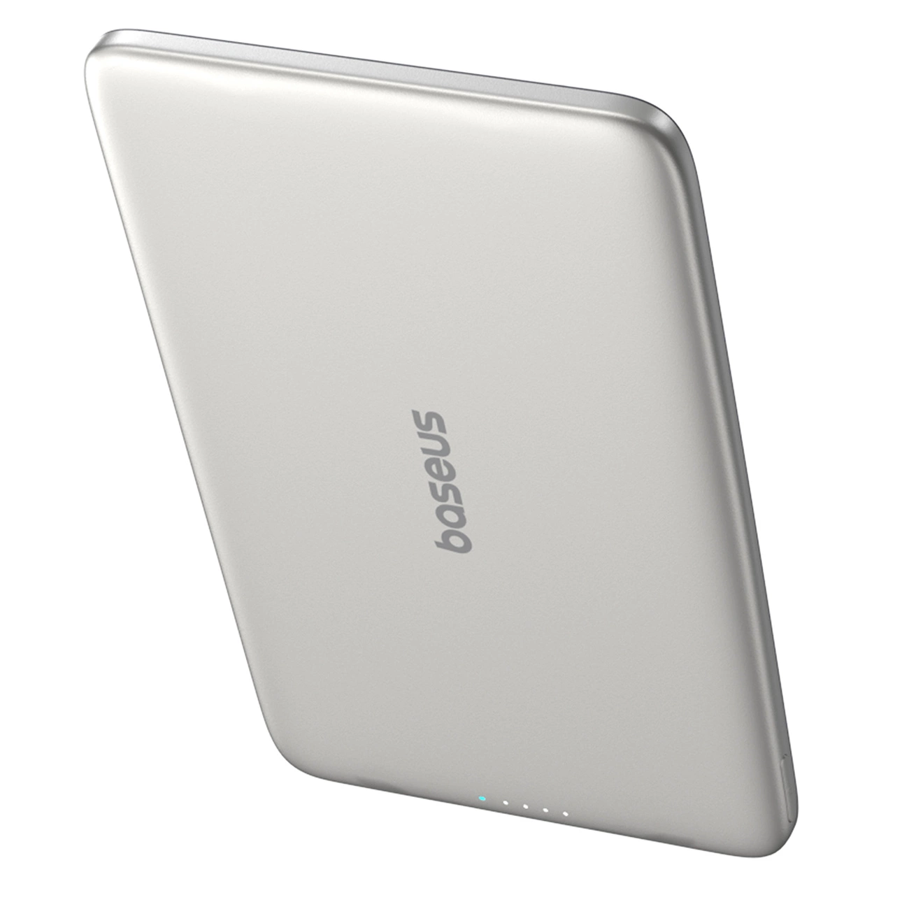 Batterie Externe Sans Fil Baseus PicoGo AM41, 5000mAh, 20W, PD + FQI, 1 x QI - 1 x USB-C, Beige