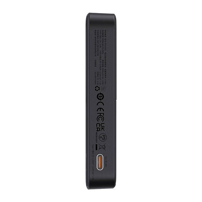 Externer Wireless-Akku Baseus MagPro PPCXZ05, 5000mAh, 20W, PD + FQI, 1 x QI - 1 x USB-C, Schwarz, Wiederverpackt P10064101123-00