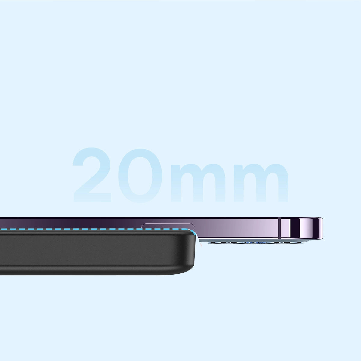 Externer Wireless Akku Baseus Magnetic Mini, 10000mAh, 20W, PD + FQI, 1 x QI - 1 x USB-C, Schwarz PPCX070001