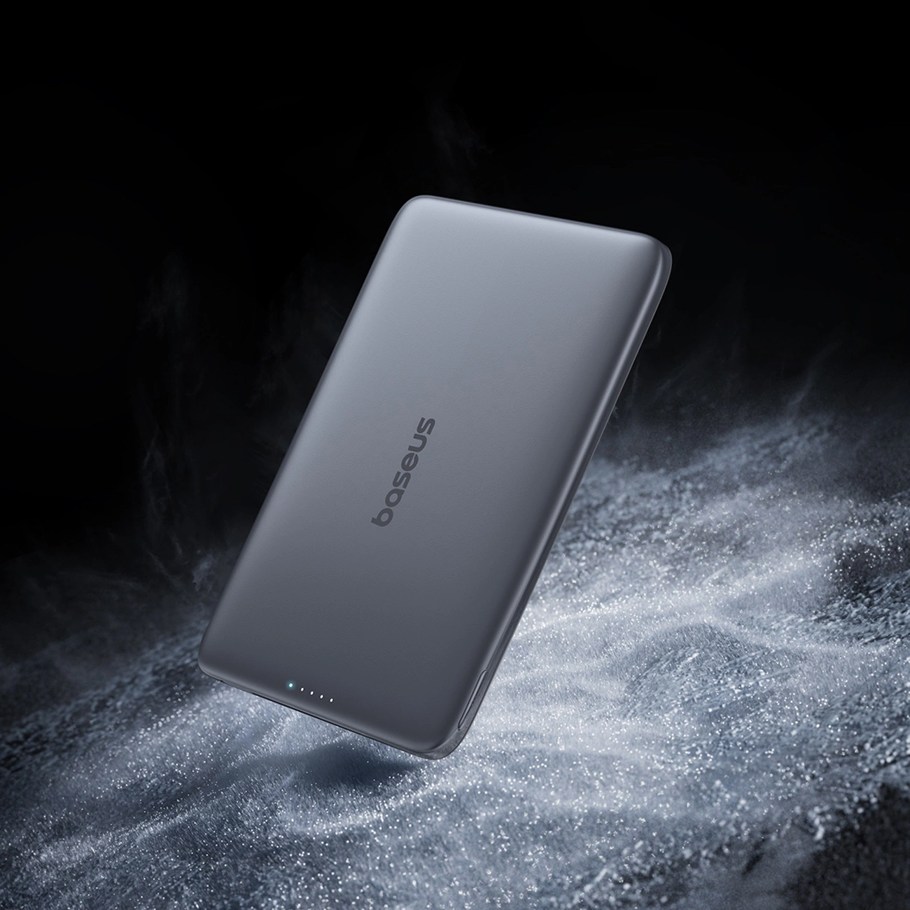 Externer Wireless-Akku Baseus PicoGo AM41, 5000mAh, 20W, PD + FQI, 1 x QI - 1 x USB-C, Schwarz