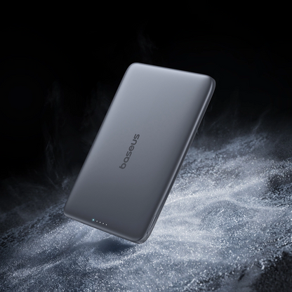 Externer Wireless-Akku Baseus PicoGo AM41, 5000mAh, 20W, PD + FQI, 1 x QI - 1 x USB-C, Schwarz