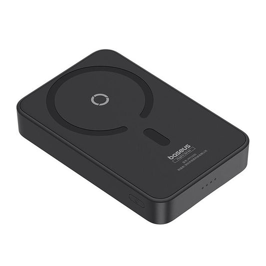 Batterie Externe Sans Fil Baseus MagPro PPCXZ05, 5000mAh, 20W, PD + FQI, 1 x QI - 1 x USB-C, Noire, Reconditionnée P10064101123-00