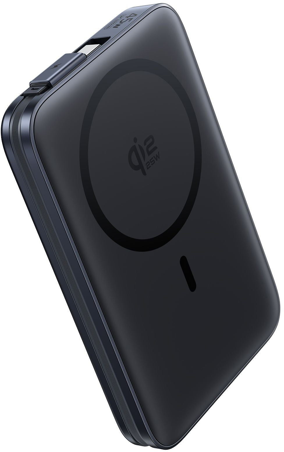 Batterie Externe Sans Fil Baseus PicoGo AM61, 10000mAh, 45W, PD + FQI, 1 x QI - 2 x USB-C, Noire E0028V00