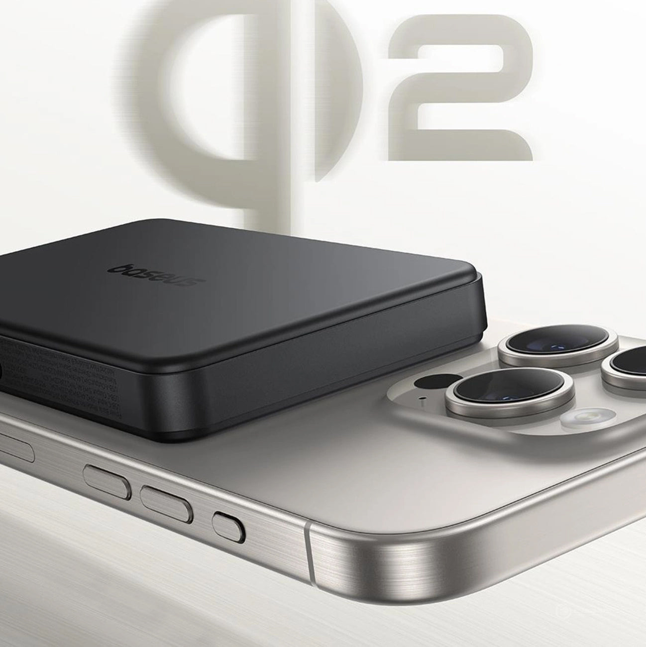 Batterie Externe Sans Fil Baseus Airpow2 Qi2, 10000mAh, 22.5W, QC + PD + FQI, 1 x QI - 1 x USB-A - 1 x USB-C, Noire P10080000123-00