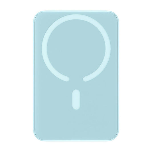 Externer Wireless-Akku Baseus Magnetic Mini, 10000mAh, 20W, PD + FQI, 1 x QI - 1 x USB-C, Blau PPCX110103