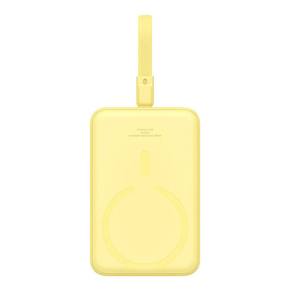Batterie Externe Sans Fil Baseus Magnetic Mini, 10000mAh, 20W, PD + FQI, 1 x Lightning - 1 x QI - 1 x USB-C, Jaune P10022109Y23-00