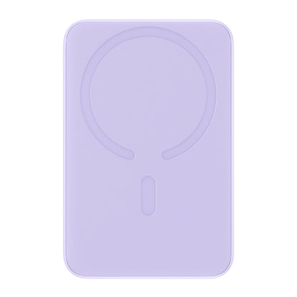 Externer Wireless-Akku Baseus Magnetic Mini, 10000mAh, 20W, PD + FQI, 1 x QI - 1 x USB-C, Lila PPCX110105
