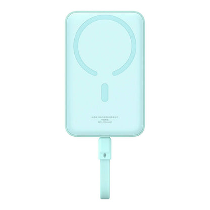 Batterie Externe Sans Fil Baseus Magnetic Mini, 10000mAh, 30W, PD + FQI, 1 x Lightning - 1 x QI - 1 x USB-C, Bleue P1002210B333-00