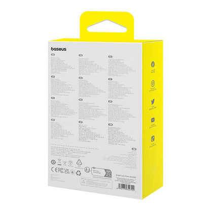 Batterie Externe Sans Fil Baseus Magnetic Mini, 10000mAh, 30W, PD + FQI, 1 x Lightning - 1 x QI - 1 x USB-C, Bleue P1002210B333-00