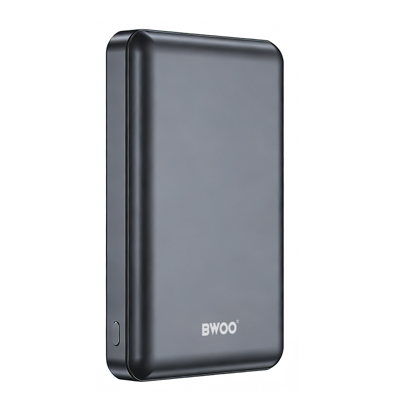 Batterie Externe Sans Fil BWOO BO-P82, 10000mAh, 22,5W, PD + FQI, 1 x QI - 1 x USB-C, Gris