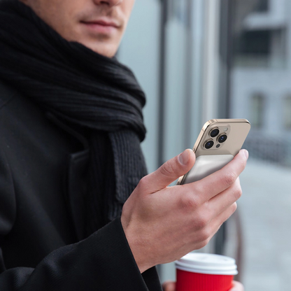 Externer Wireless-Akku Dudao K26s, 5000mAh, 20W, PD + FQI, 1 x QI - 1 x USB-C, Weiß