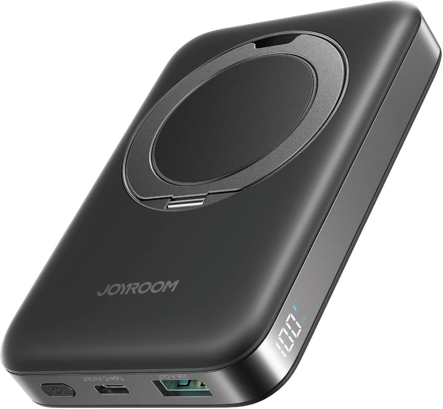 Batterie Externe Sans Fil Joyroom JR-PBM12, 10000mAh, 22.5W, QC + PD + FQI, 1 x QI - 1 x USB-A - 1 x USB-C, Noire