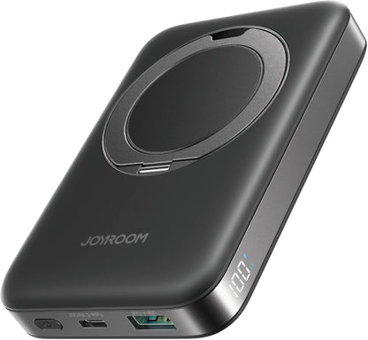 Batterie Externe Sans Fil Joyroom JR-PBM12, 10000mAh, 22.5W, QC + PD + FQI, 1 x QI - 1 x USB-A - 1 x USB-C, Noire