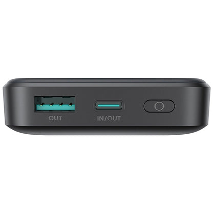Batterie Externe Sans Fil Joyroom JR-W020, 10000mAh, 20W, QC + PD + FQI, 1 x QI - 1 x USB-A - 1 x USB-C, Noire