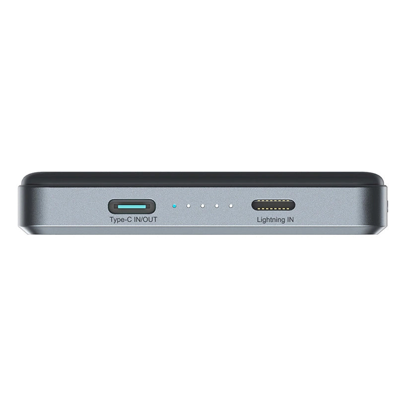 Batterie Externe Sans Fil Joyroom JR-PBM08 Pro, 10000mAh, 20W, PD + FQI, 1 x QI - 1 x USB-C, Gris