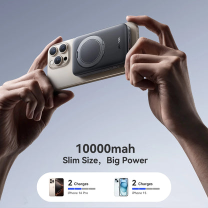 Batterie Externe Sans Fil Joyroom JR-PBM12, 10000mAh, 22.5W, QC + PD + FQI, 1 x QI - 1 x USB-A - 1 x USB-C, Noire