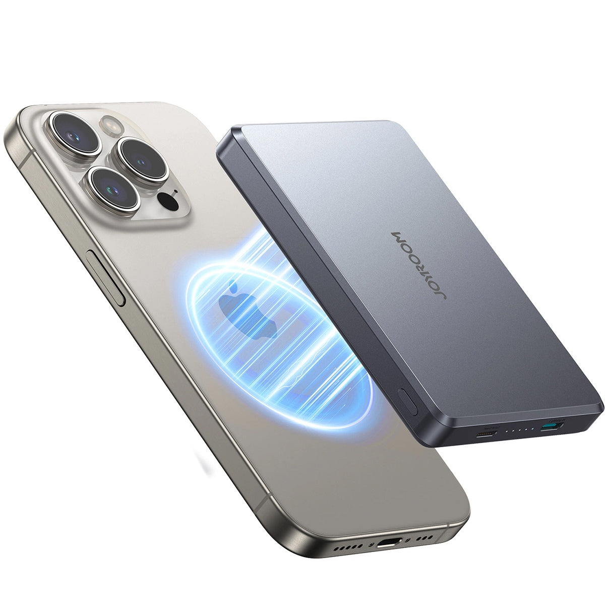 Batterie Externe Sans Fil Joyroom JR-PBM08 Pro, 10000mAh, 20W, PD + FQI, 1 x QI - 1 x USB-C, Gris