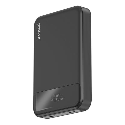 Externer Wireless-Akku Proove Hoodman, 10000mAh, 20W, PD + FQI, 1 x QI - 1 x USB-C, Schwarz PBH120010001