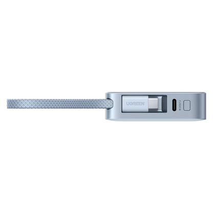 Wireless Powerbank UGREEN MagFlow PB773 (65958), 10000mAh, 25W, PD + FQI, 1 x QI - 2 x USB-C, Blau