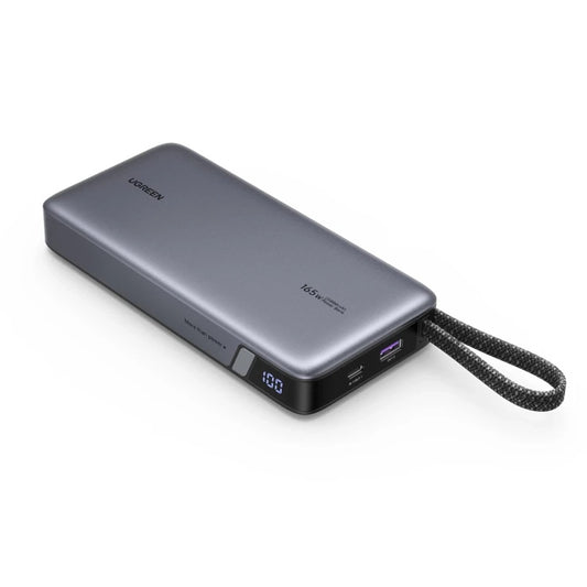 Externer Akku UGREEN PB726 (55995B), 25000mAh, 165W, QC + PD, 1 x USB-A - 3 x USB-C, Grau
