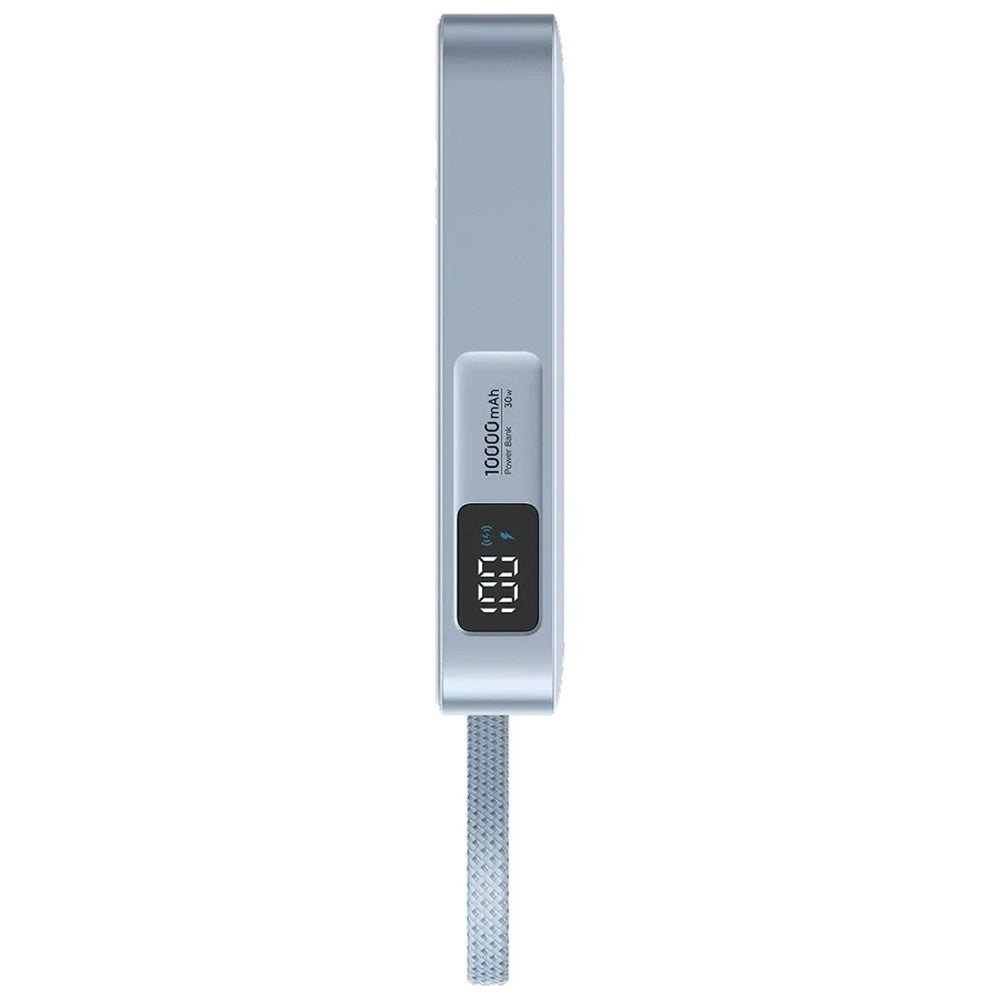 UGREEN MagFlow PB773 Wireless Externe Batterie (65958B), 10000mAh, 25W, PD + FQI, 1 x QI - 2 x USB-C, Blau