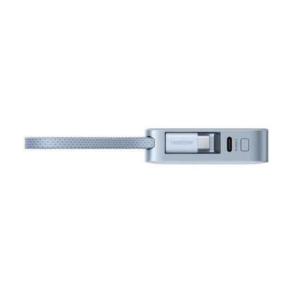 UGREEN MagFlow PB773 Wireless Externe Batterie (65958B), 10000mAh, 25W, PD + FQI, 1 x QI - 2 x USB-C, Blau