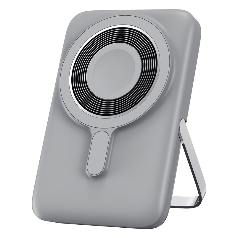 Batterie Externe Sans Fil WiWu Wi-P018, 10000mAh, 20W, PD + FQI, 1 x QI - 1 x USB-C, Gris