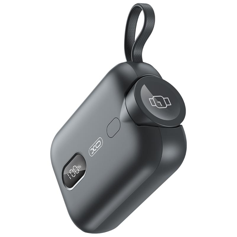 Batterie Externe Sans Fil XO Design PR260, 10000mAh, 20W, PD + QI, 1 x QI - 2 x USB-C, Noire