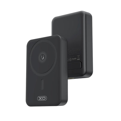 Batterie Externe Sans Fil XO Design PR231, 10000mAh, 20W, PD + FQI, 1 x QI - 1 x USB-C, Noire