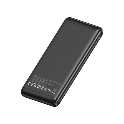Batterie Externe XO Design PB308, 10000mAh, 22,5W, QC + PD, 1 x USB-A - 1 x USB-C, Noire