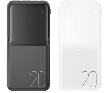 Externer Akku XO Design PR252, 20000mAh, 10W, 2 x USB-A, Schwarz