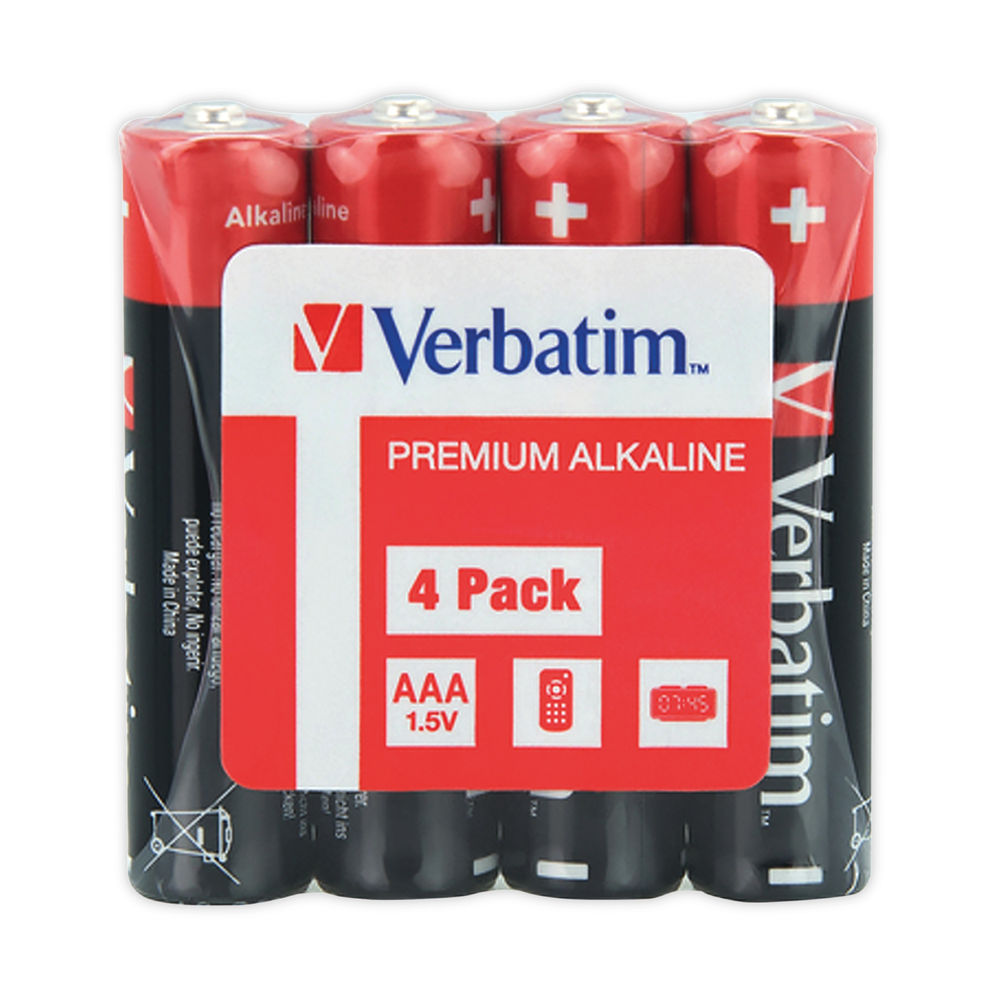 Verbatim Premium Batterie, AAA / LR3, 4 Stück Set 49500
