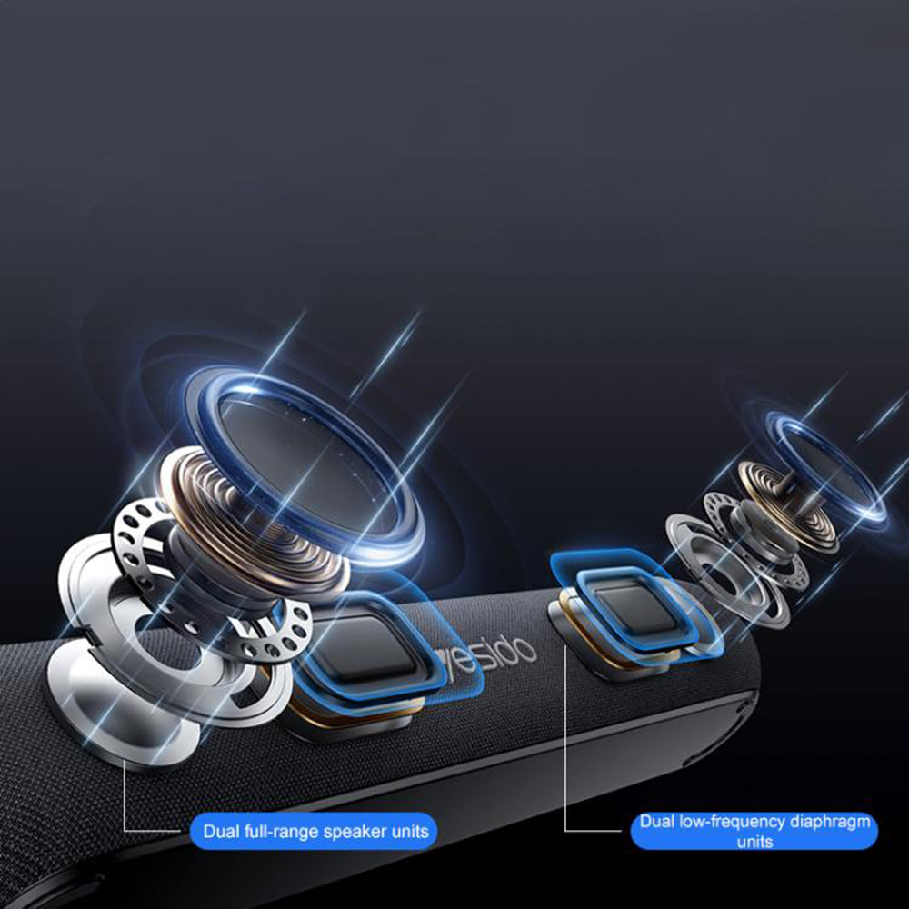 Enceinte Bluetooth Yesido YSW42, 20W, Noire