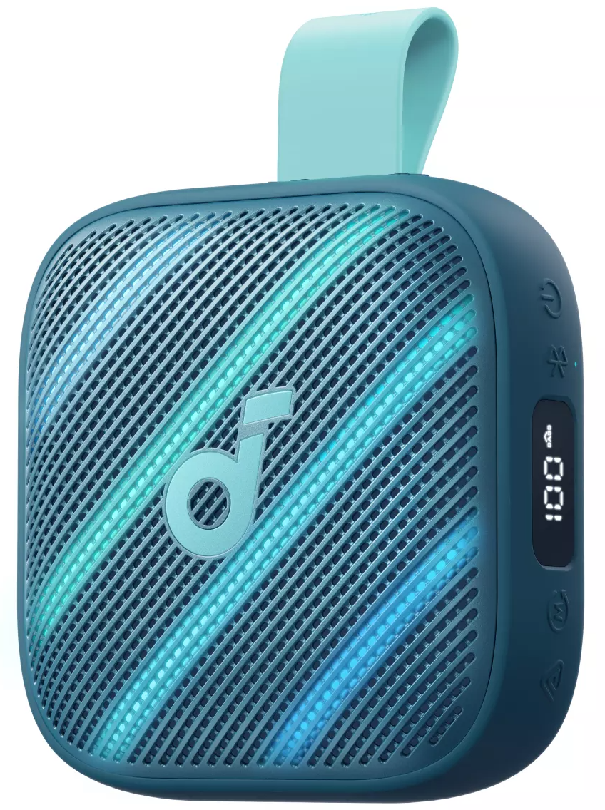 Enceinte Portable Bluetooth Anker SoundCore Boom Go 3i, 15W, TWS, RGB, Étanche, Bleue D5103030