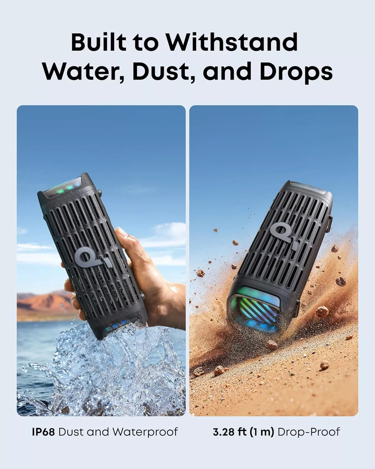Enceinte Portable Bluetooth Anker SoundCore Boom 3i, 50W, RGB, Étanche, Noire D5100010