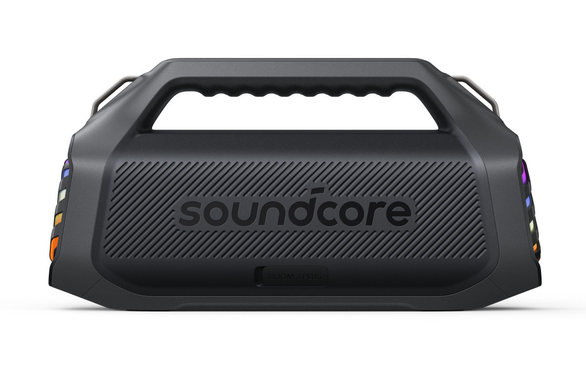 Tragbarer Bluetooth-Lautsprecher Anker SoundCore Boom 2 Plus Neue Version, 140W, TWS, RGB, Wasserdicht, Schwarz A3134012