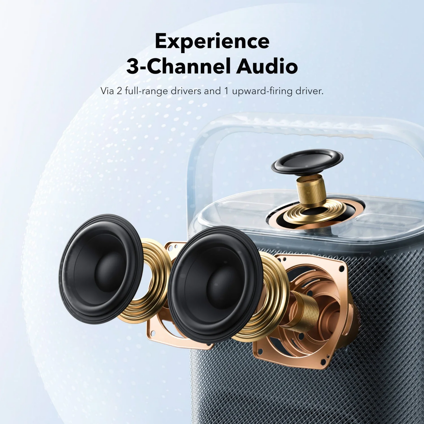 Anker SoundCore Motion X500 Portable Bluetooth Speaker, 40W, Waterproof, Pink A3131051