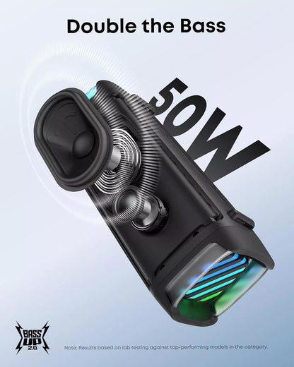 Enceinte Portable Bluetooth Anker SoundCore Boom 3i, 50W, RGB, Étanche, Noire D5100010